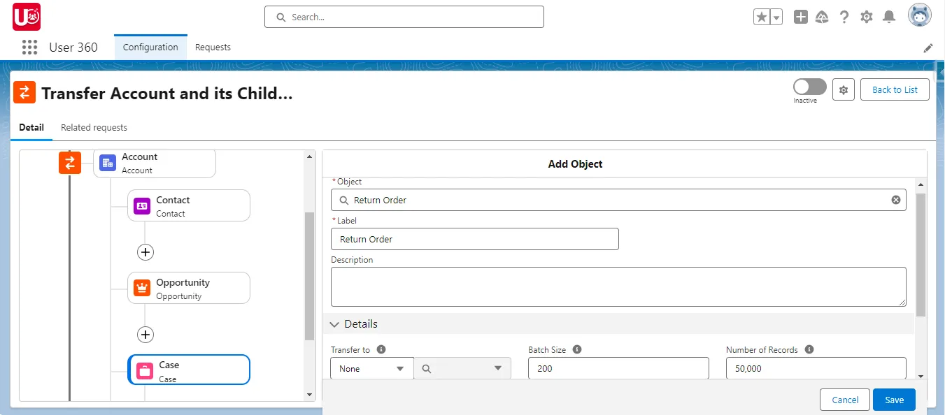 Setup Grandchild Objects in template