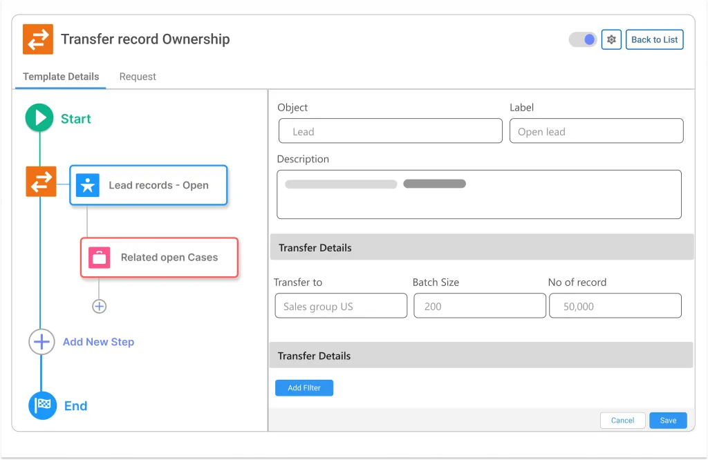 Transfer Records with User 360
