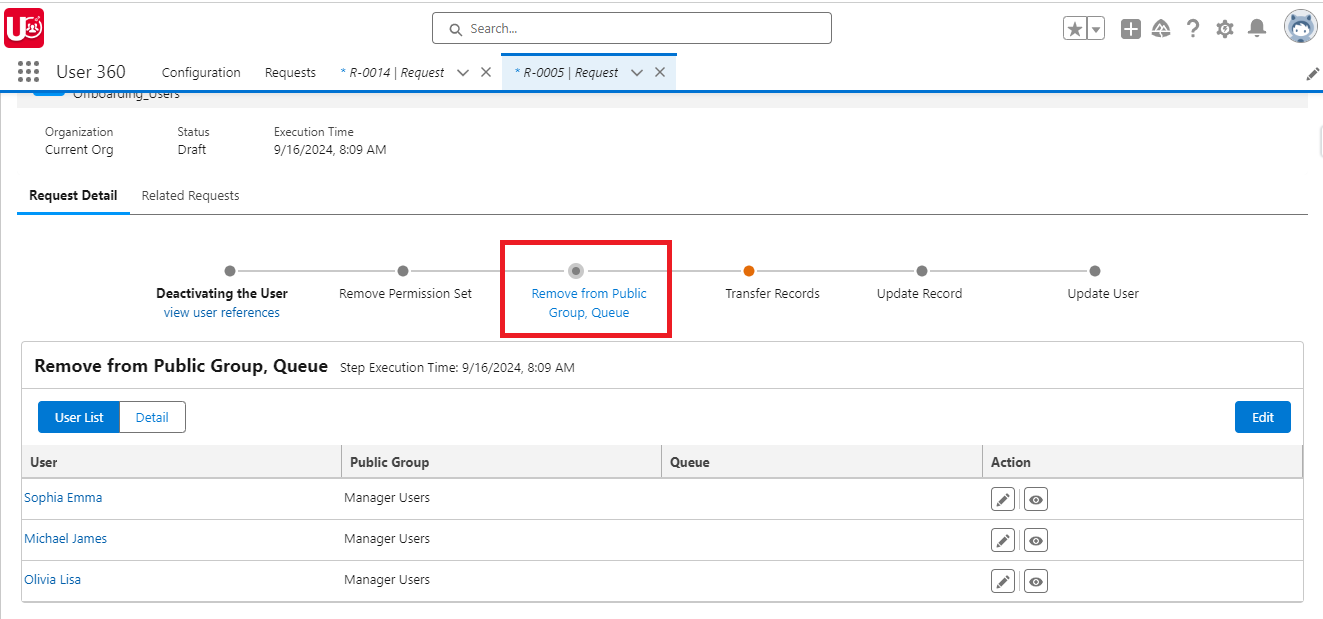 Setup Remove from Public Group,Queue Set action