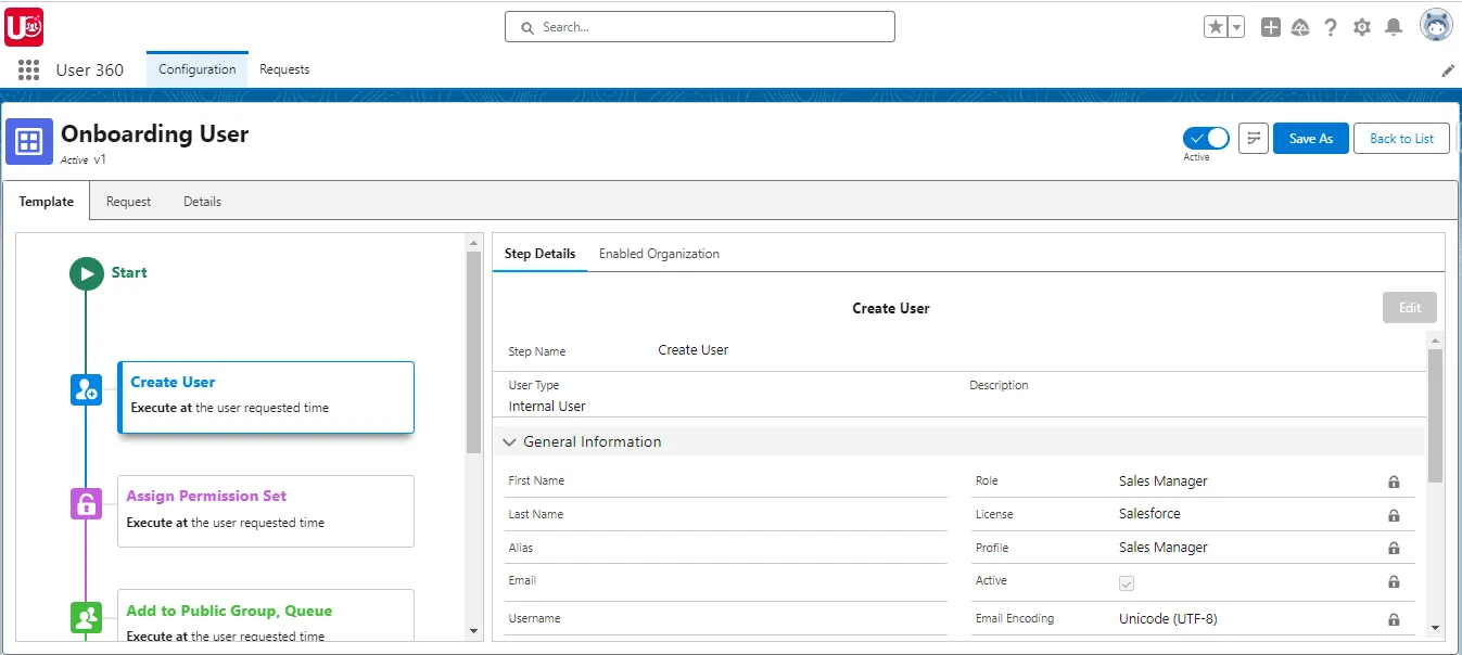 View Process Template