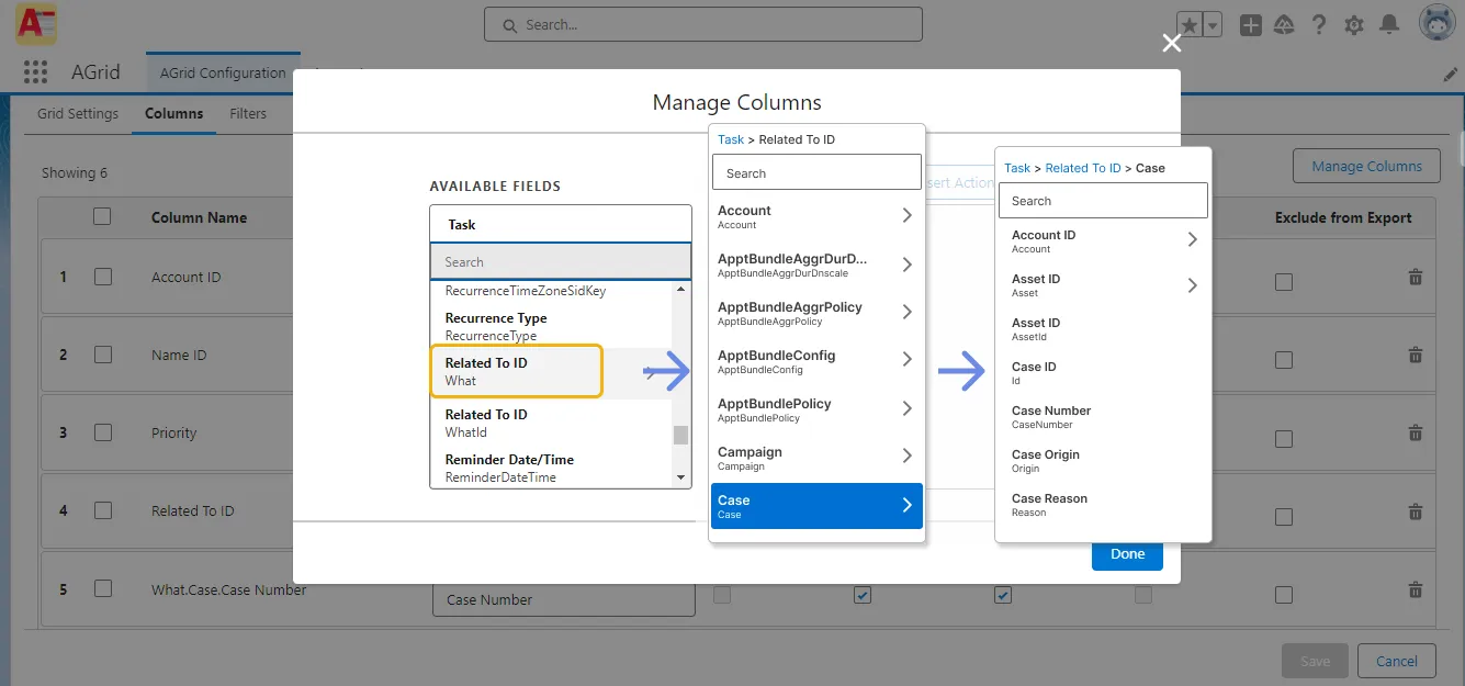 Polymorphic field Support