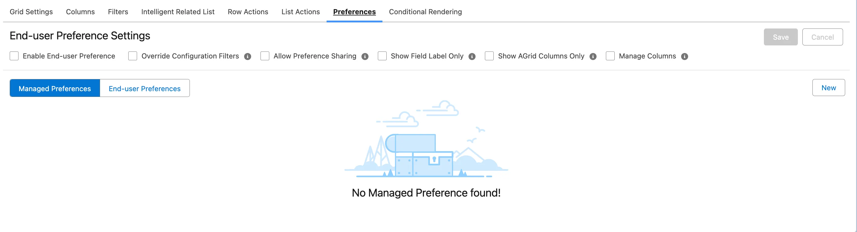 Select Fields to Display Options
