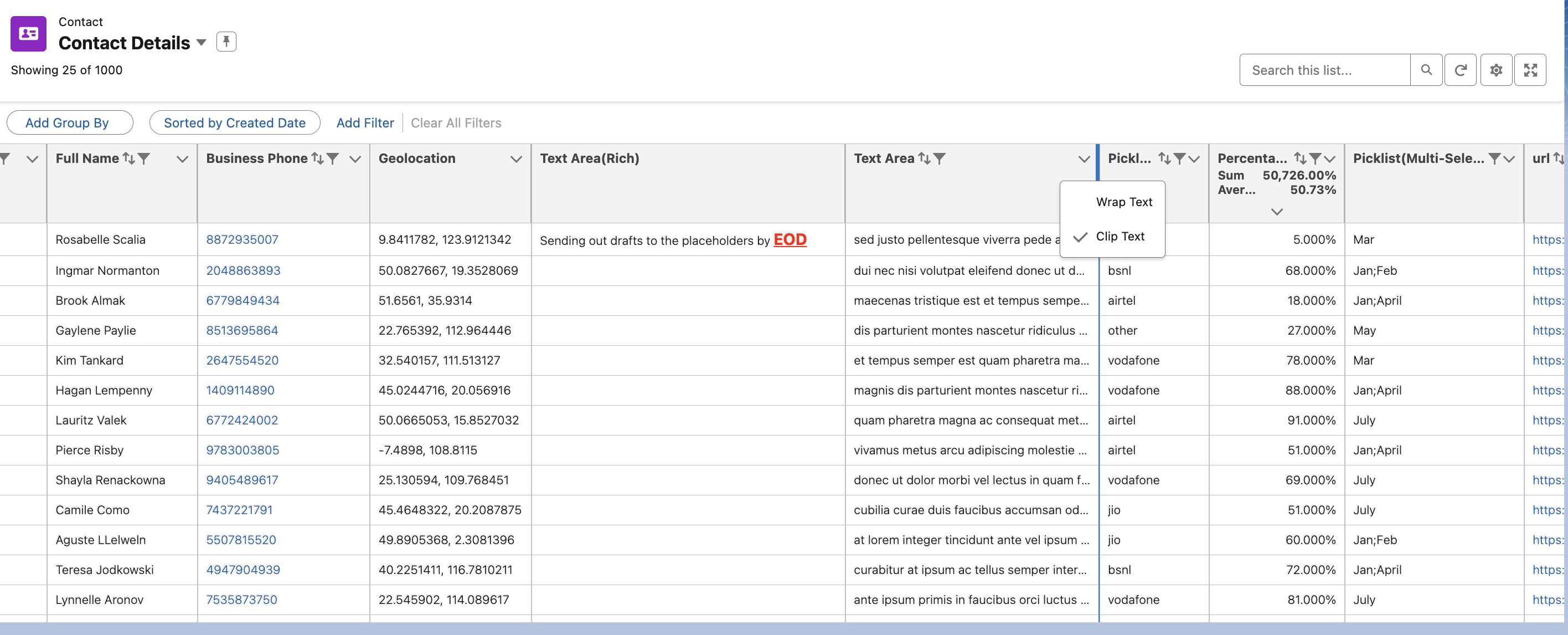 Clip the text in your AGrid List view Columns