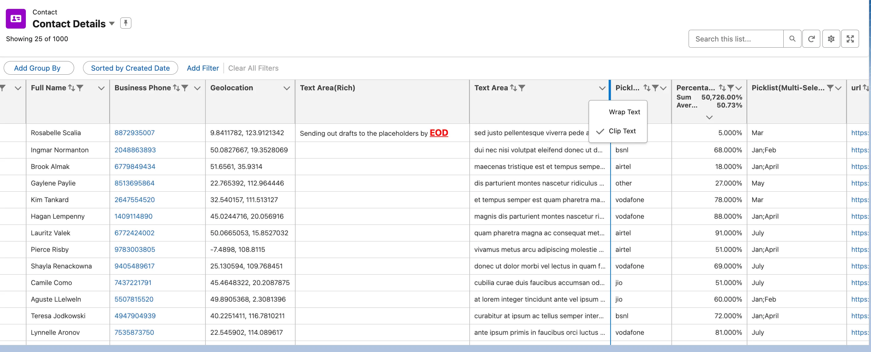Clip the text in your AGrid List view Columns