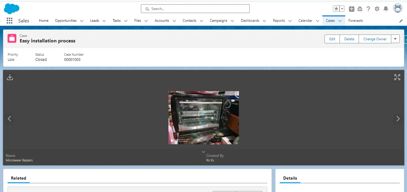 Viewing images on Image Slider
