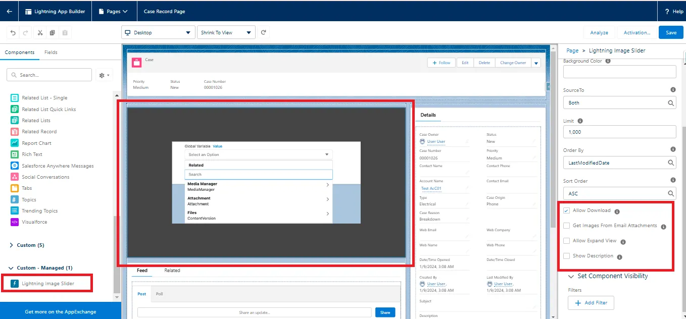Preview of Image Slider and its features