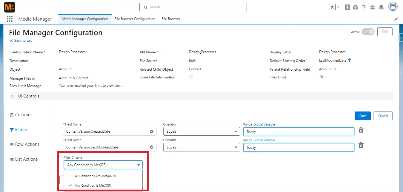 Selecting Filter Criteria with Winter'24 release