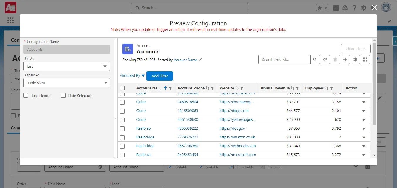 Visualizing AGrid using Preview
