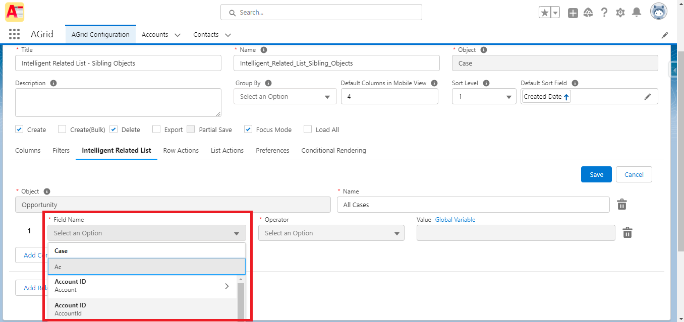 Select Field Name from Case Object