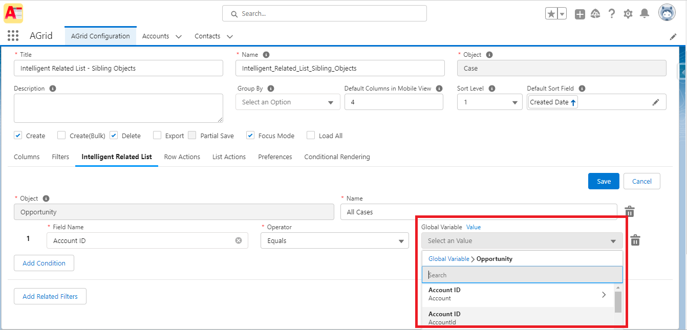 Select value for selected field name