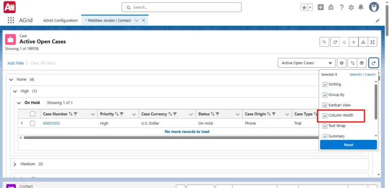 Reset your Column Widths with Refresh