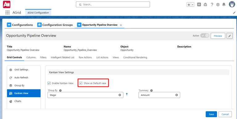 Setup to Show Kanban as Default View