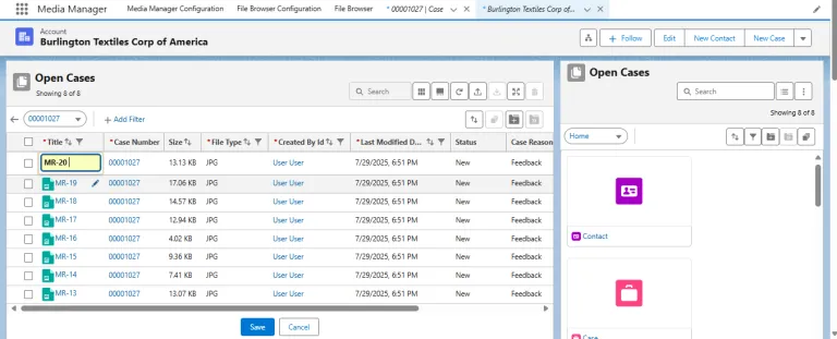 Inline Edit for Media Details