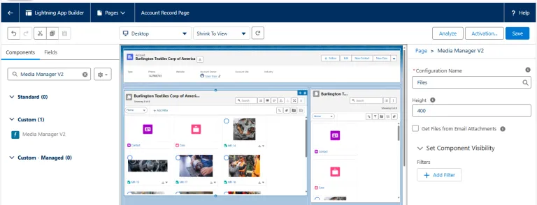 Adding Media Manager V2 Component