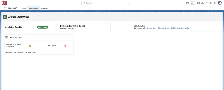 Connected Org Execution in User 360
