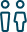 Illustration of four different toilet icons in blue on a white background.