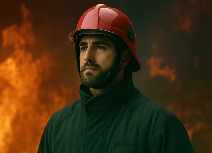 image of fire fighter