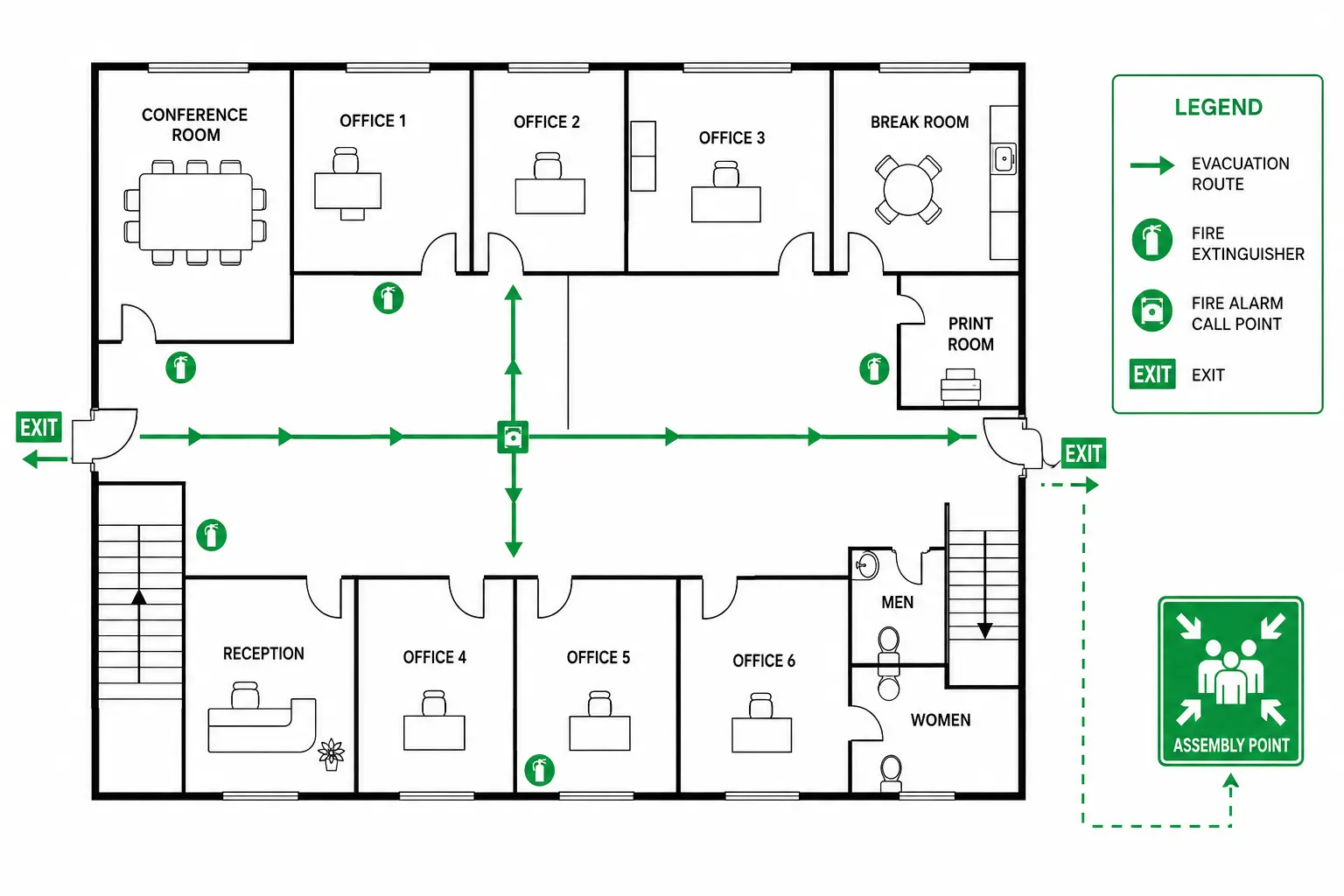 evacuation plan image