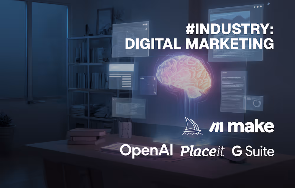AI Agent for content creation using Make.com, OpenAI, Google Workspace, ClickUp, MidJourney, WordPress, PlaceIt