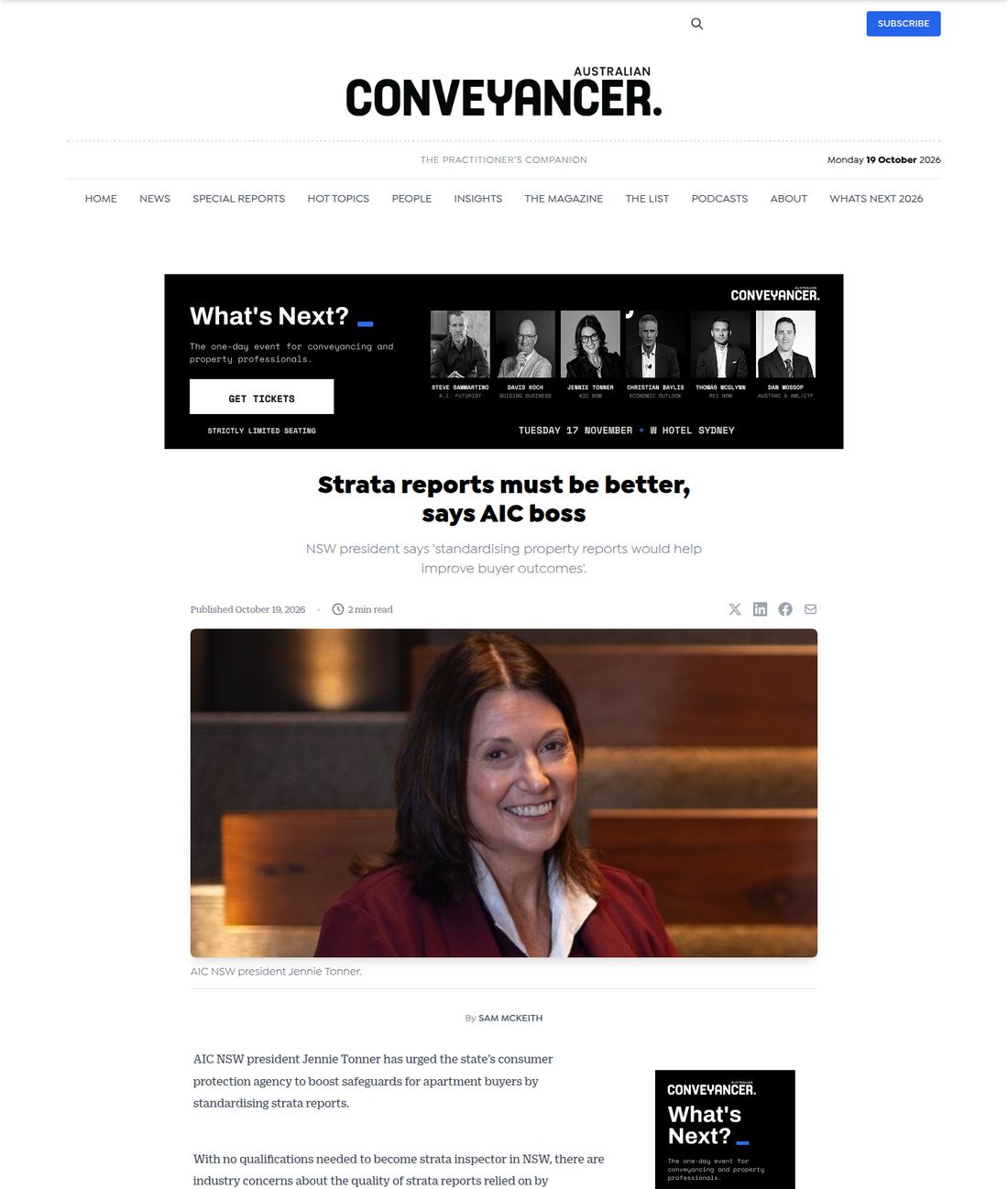 An article on the previous Australian Conveyancer site.