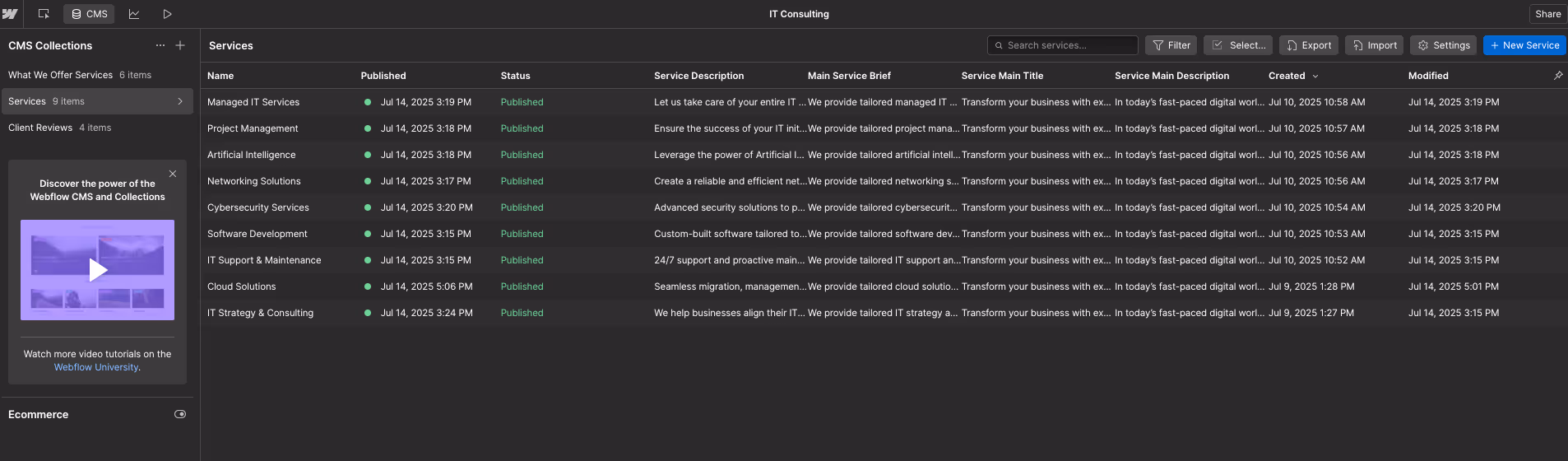 CMS Collection Image for Services