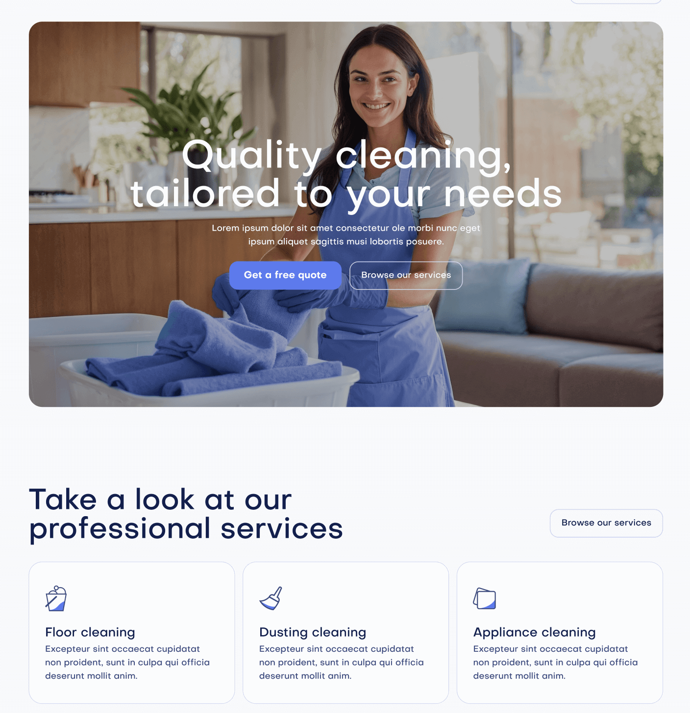 Fresh X Home V2 Main Pages Cleaning Weblow Template | Brix Template
