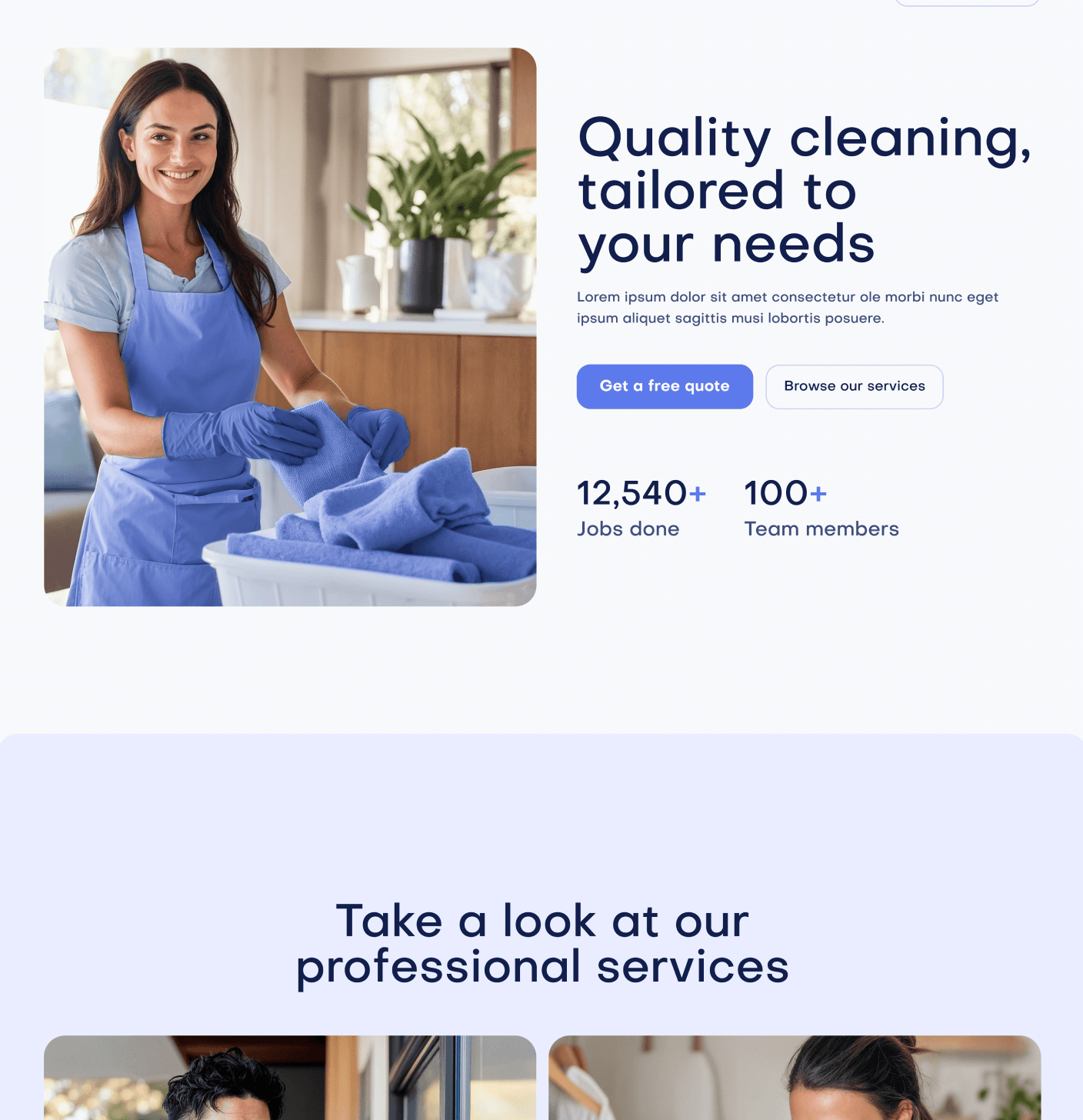 Fresh X Home V3 Main Pages Cleaning Weblow Template | Brix Template
