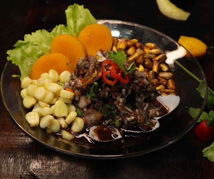 Ceviche de conchas negras