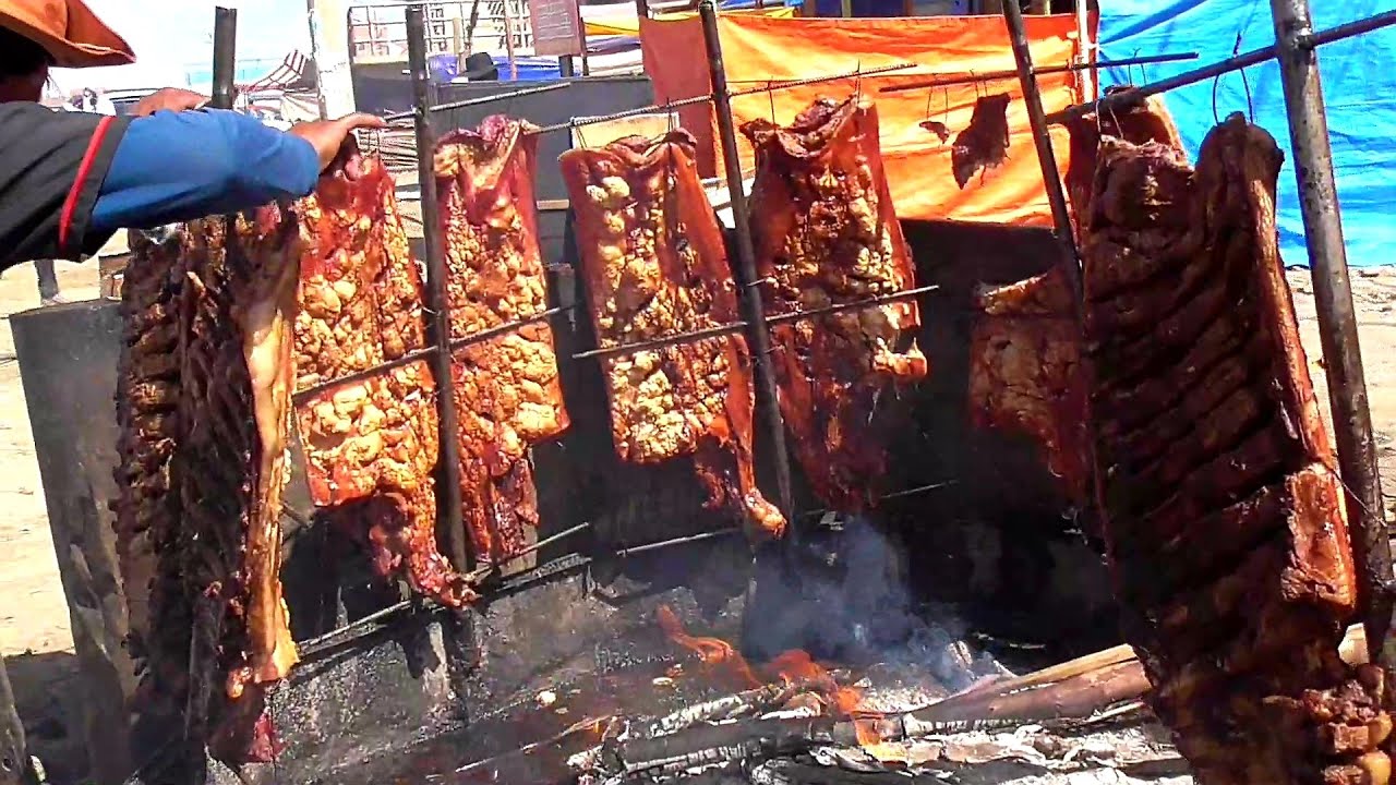 Chancho à la cruz (cochon grillé)