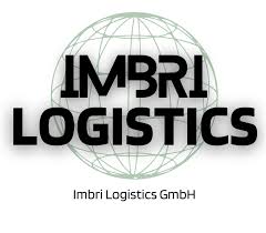 Logo von Imbri Logistics GmbH mit stilisiertem Globus im Hintergrund.