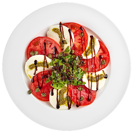 A plate of Caprese Salad