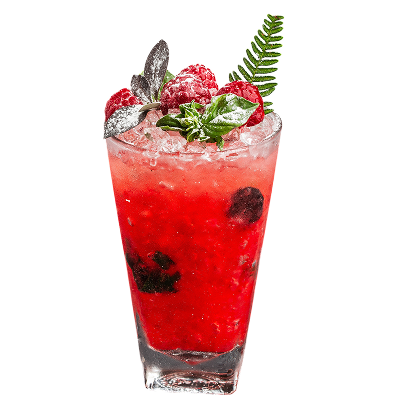 A glass of Strawberry Sparkler
