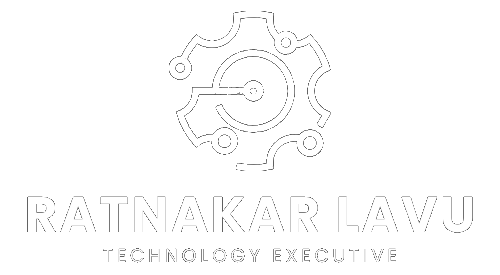 Ratnakar Lavu Website White Logo