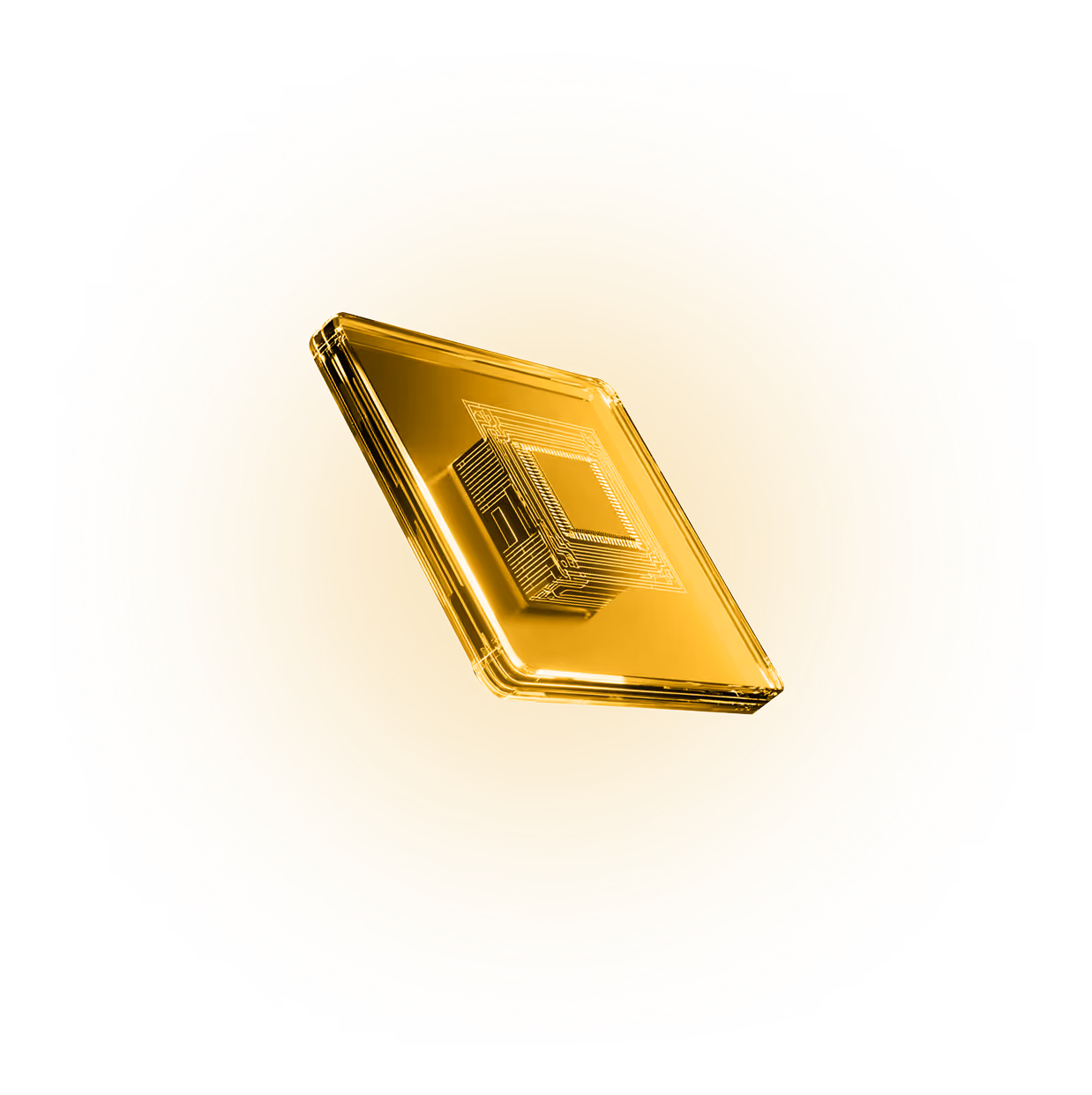 Yellow cube huge