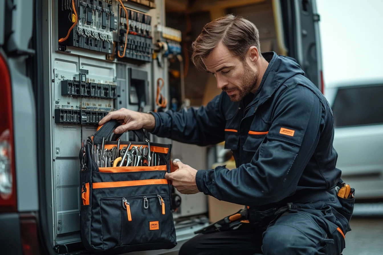 Bolsa portaherramientas de marca propia fabricada por Yorklay en España