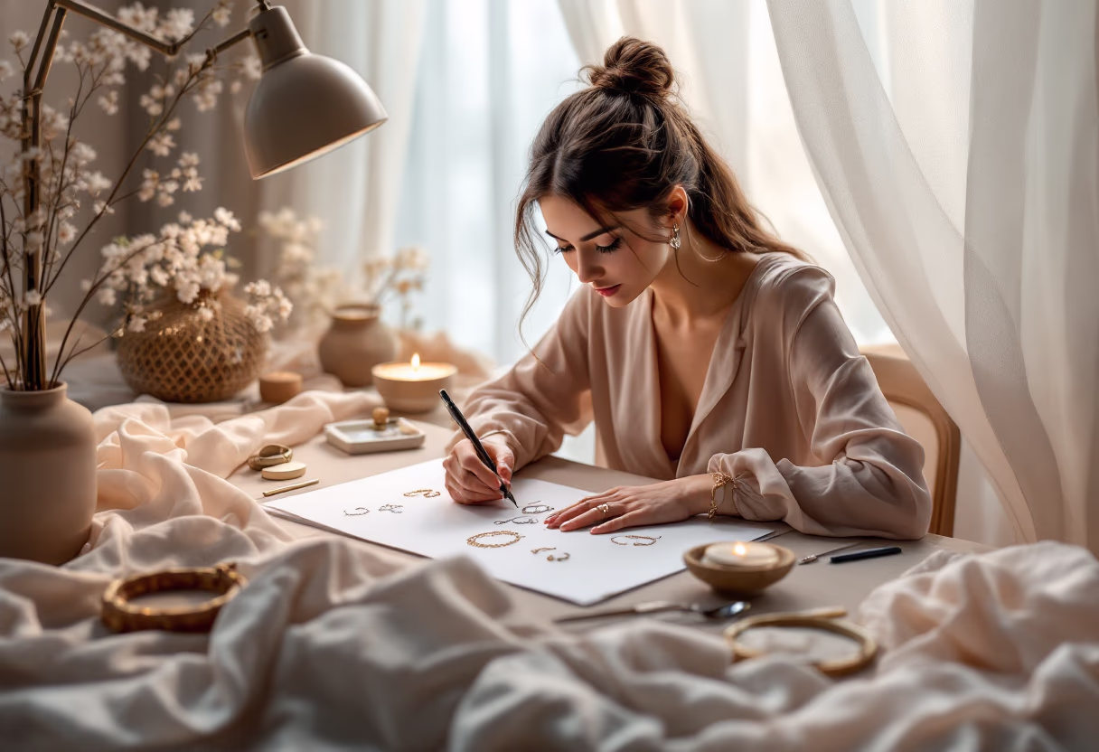 image of bespoke design process (for a jewelry store)
