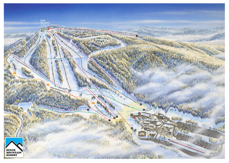 Beech Mountain Resort Trail Map.png
