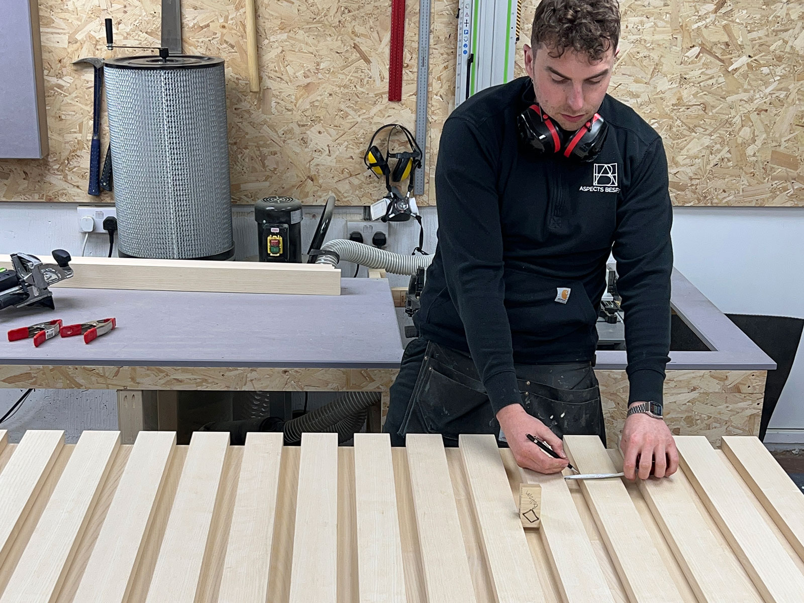 George in his workshop