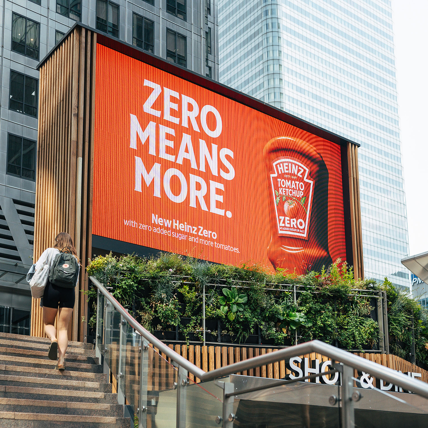 Canary Wharf retail mall entrance detail
