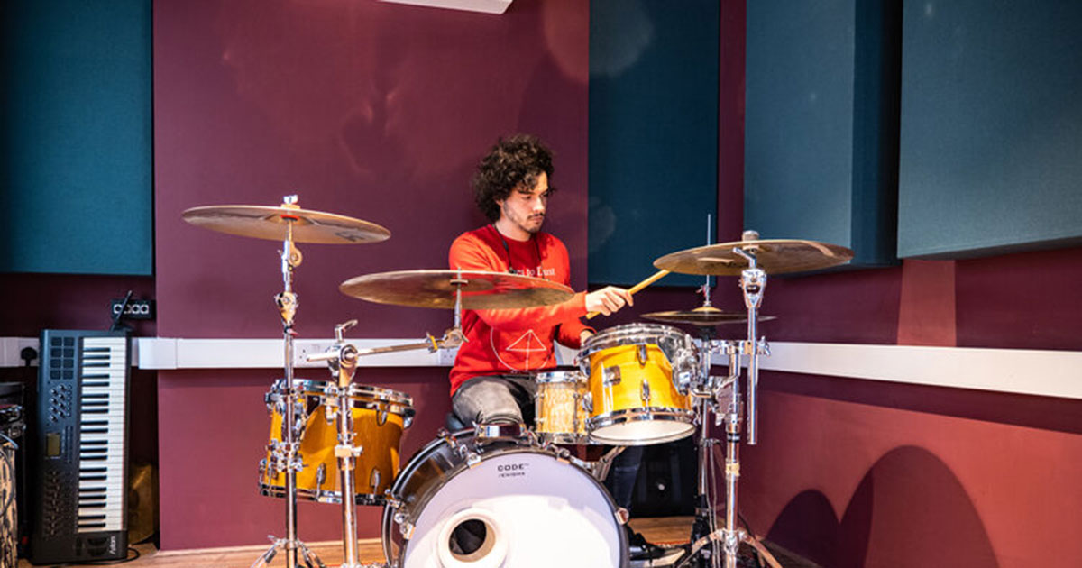 Acoustic panels in 9M Recording Studio