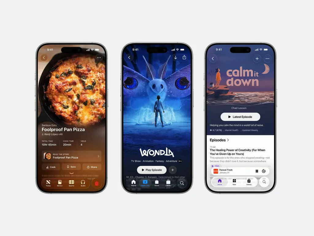 Apple design UI kit for mobile apps