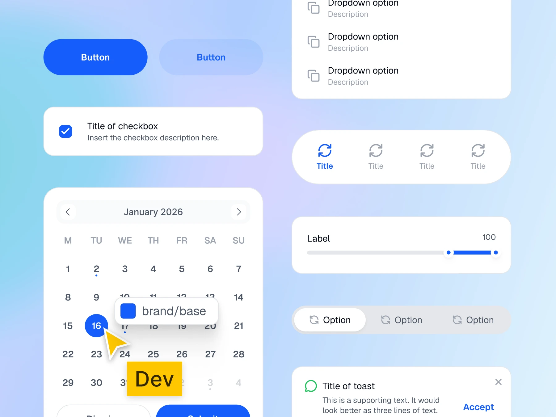 The token package installed in a developer project