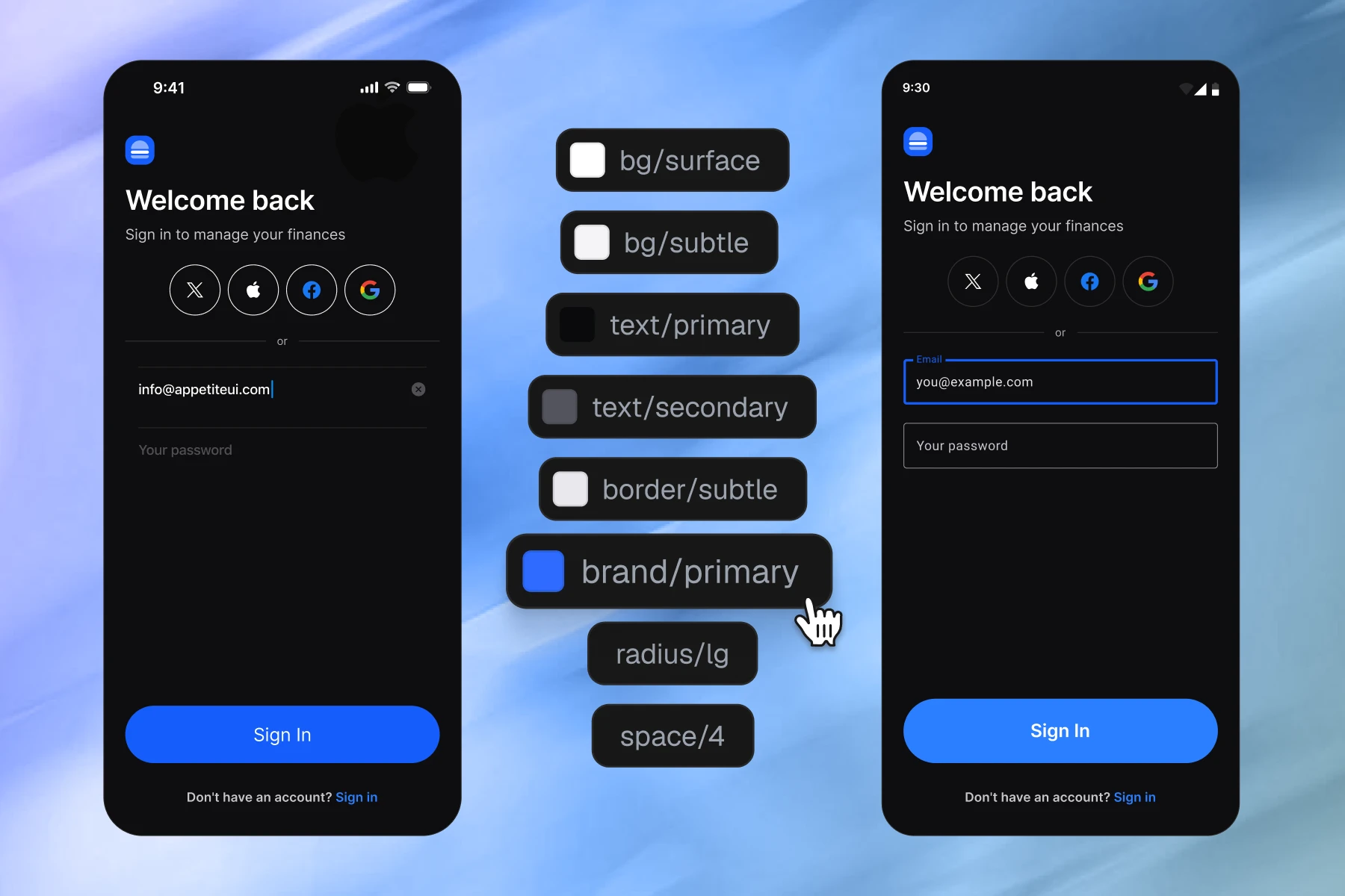 The Platform Bridge collection with Brand and System modes