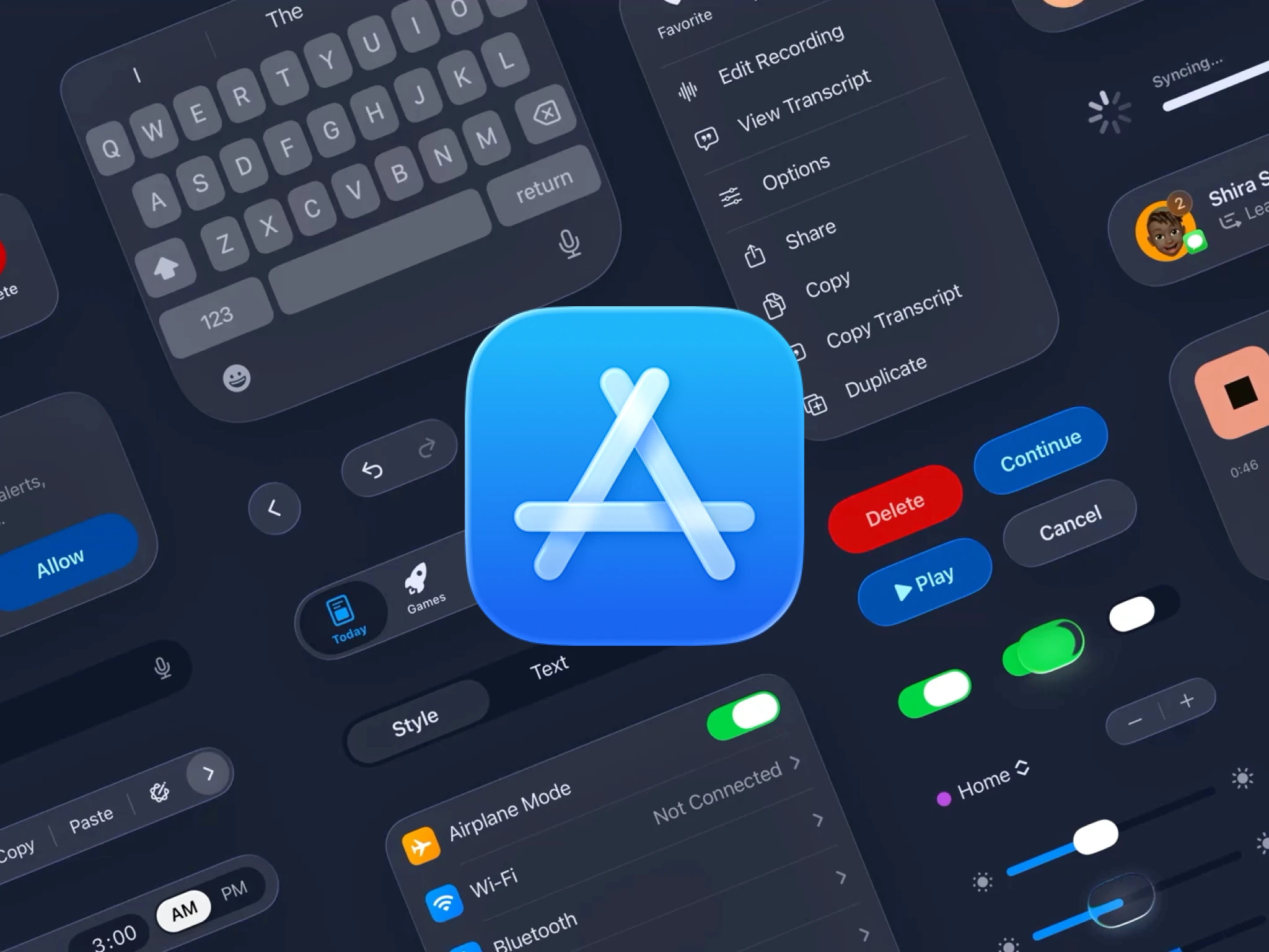 The iOS mirror in Appetite UI