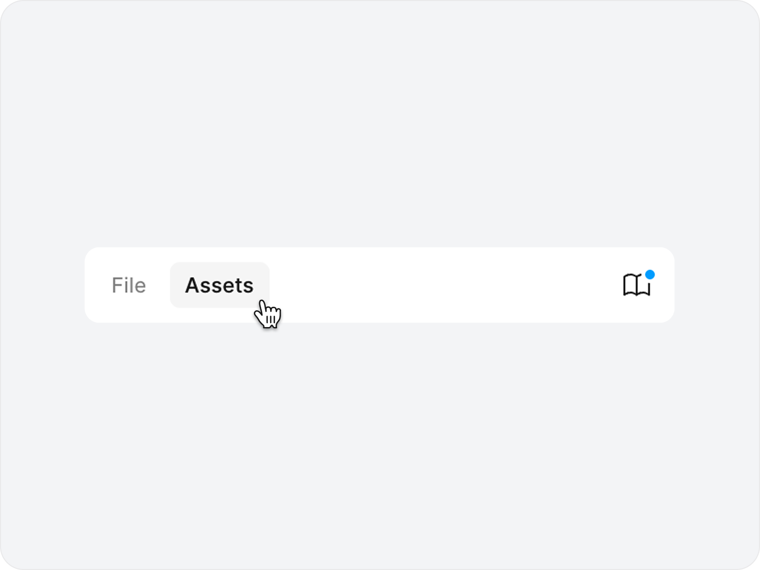 Figma sidebar with the Assets tab selected
