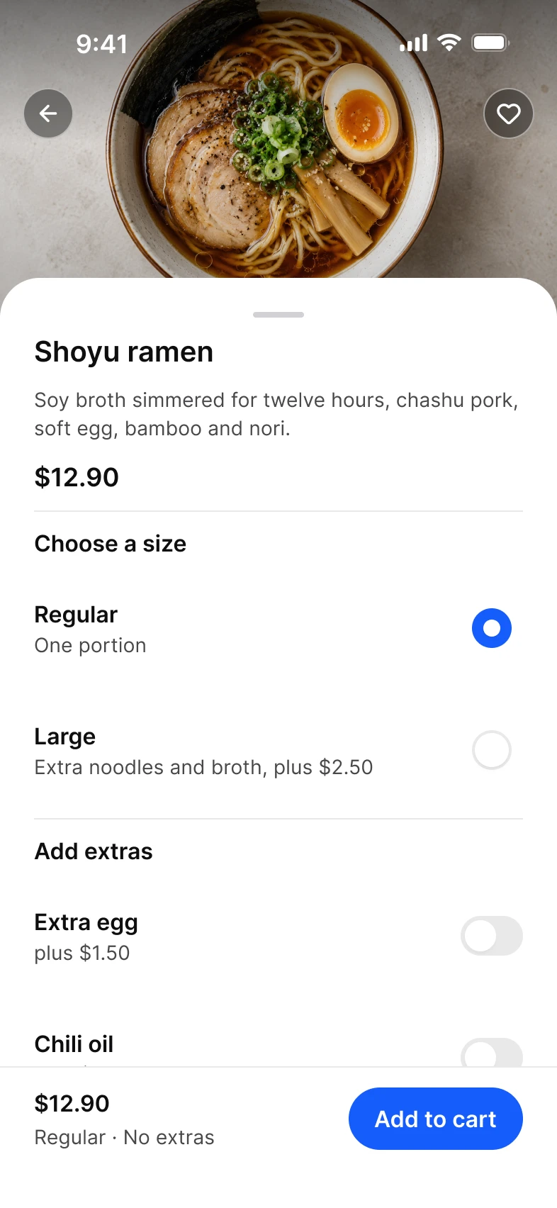 Foodie, light mode