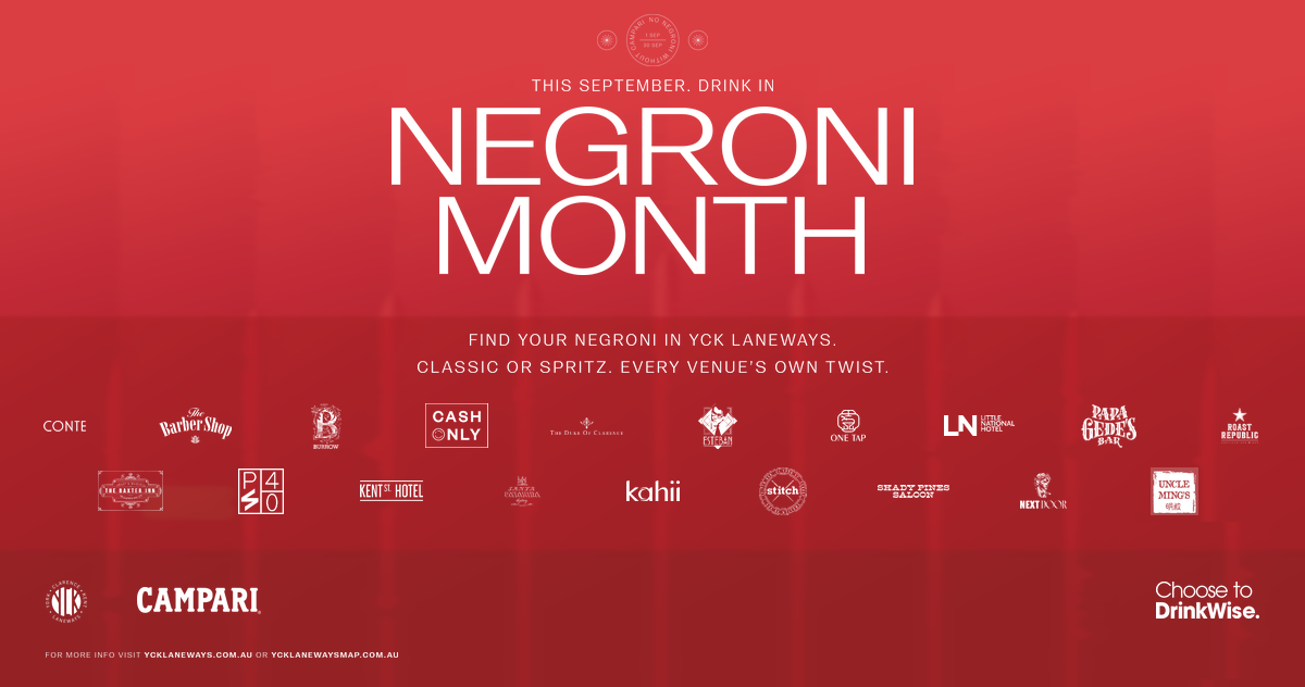Negroni Specials - The Baxter Inn - Negroni Month