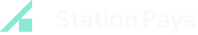 Logo de Station Paye en blanc