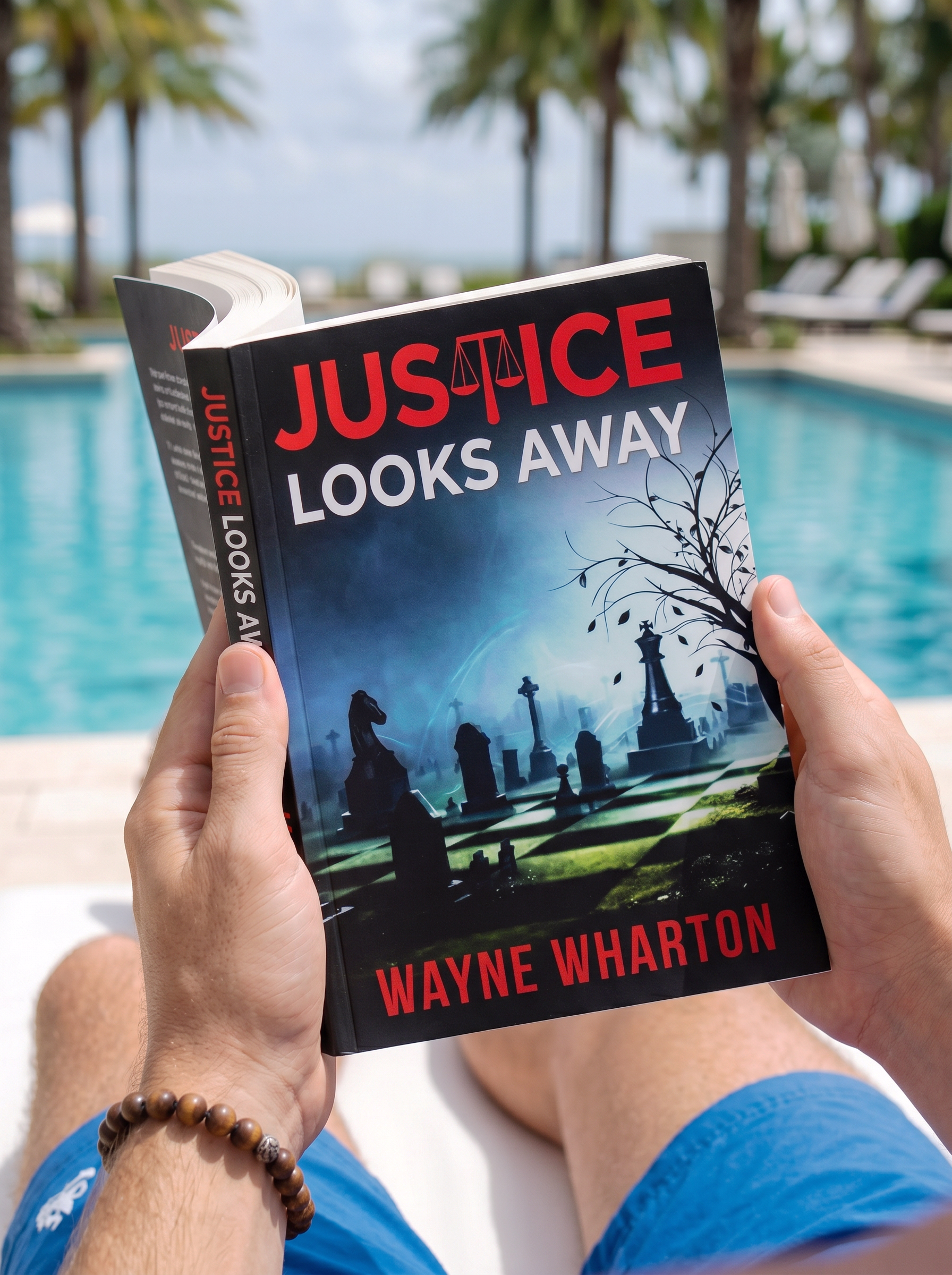 Justice Looks Away by Wayne Wharton