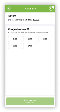 Stap 2 van het bestel proces.